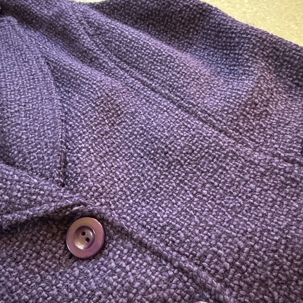 Coldwater Creek Wool Blend Sweater Vest Purple Sz M - Picture 5 of 7